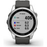 Часы GARMIN FENIX 7S SILVER WITH GRAPHITE BAND 11158